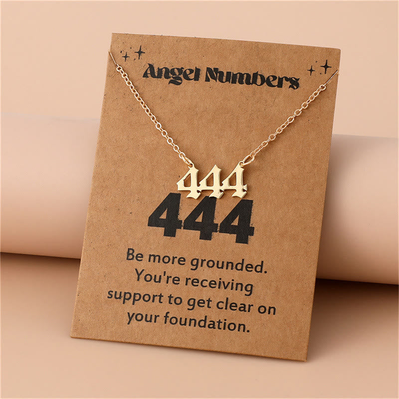 Celestia - Stainless Steel Angel Numbers Necklace for Women