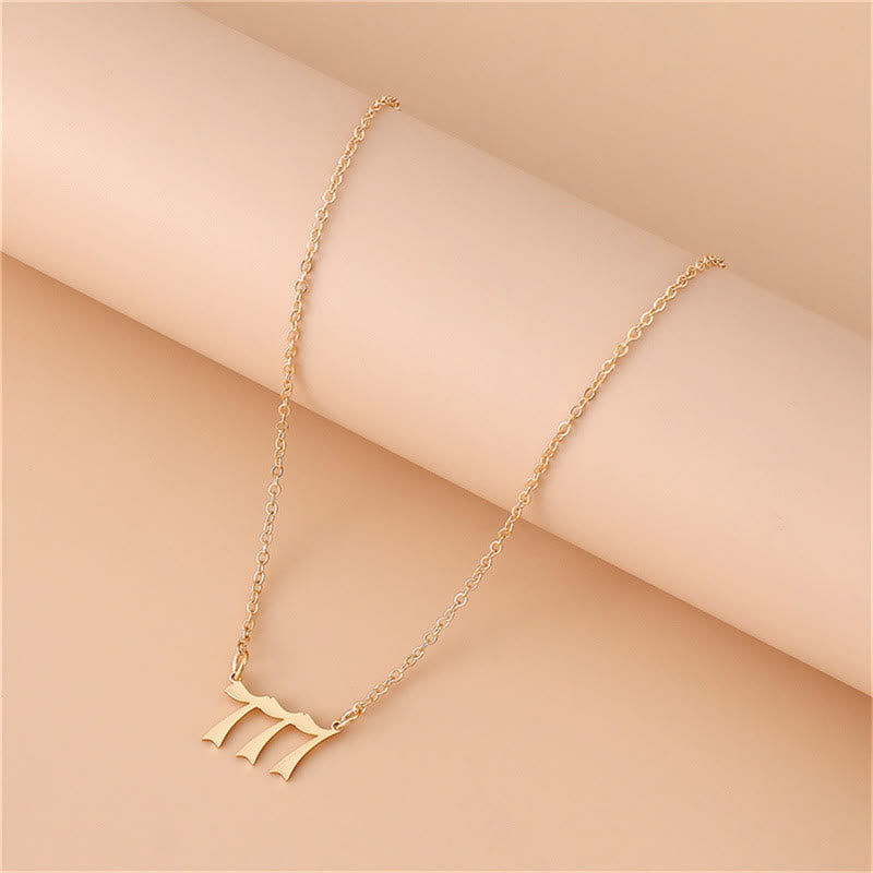Celestia - Stainless Steel Angel Numbers Necklace for Women
