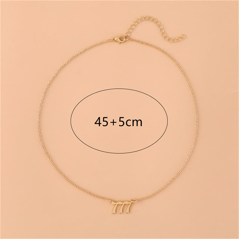 Celestia - Stainless Steel Angel Numbers Necklace for Women
