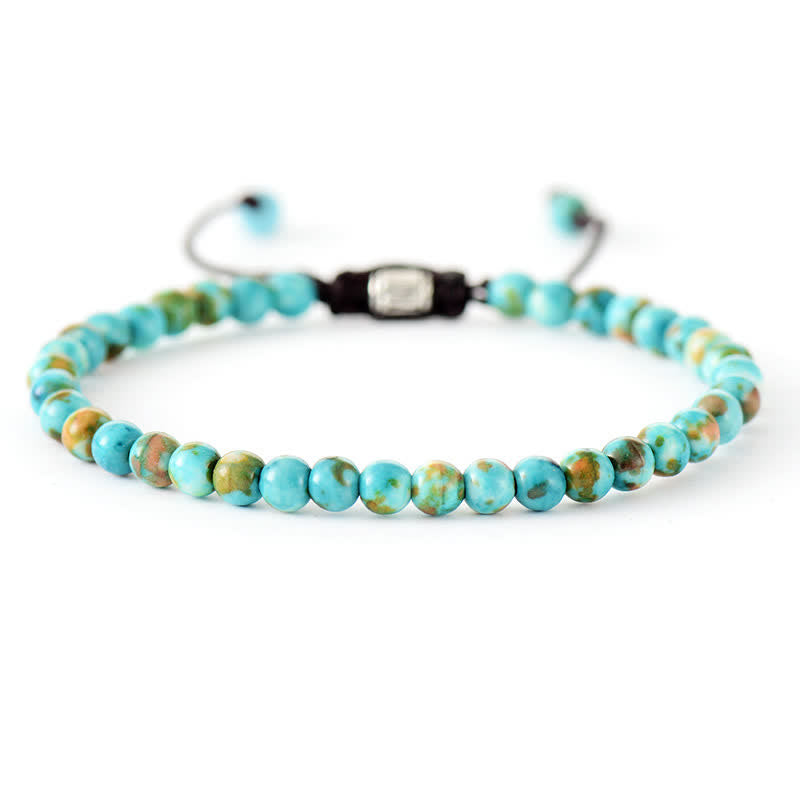 Aisha - Adjustable Braided Gemstone Bracelet for Women