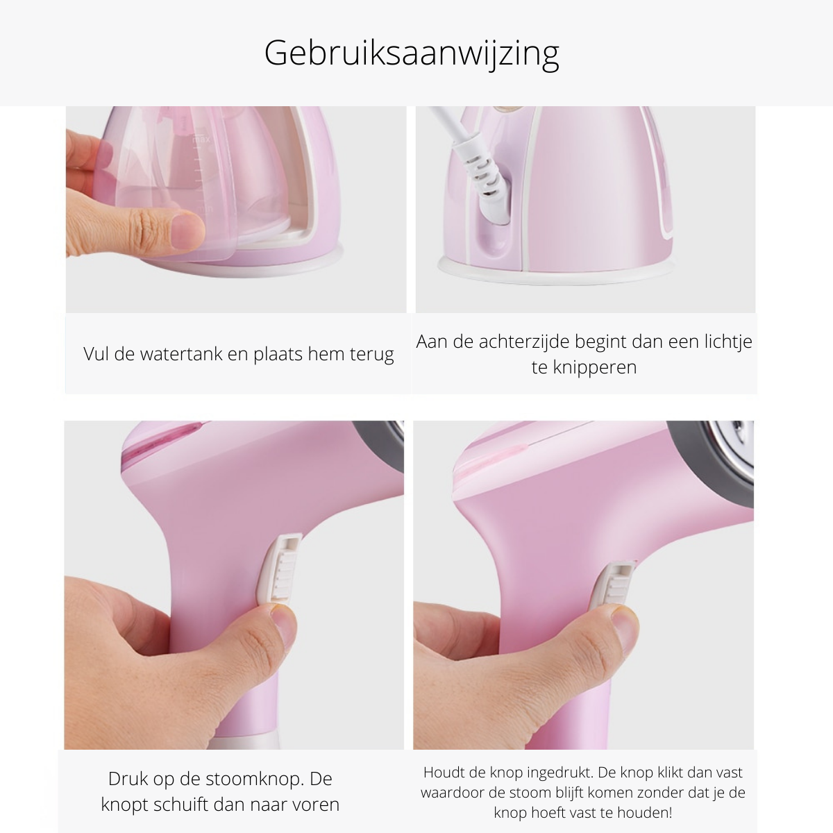SteamEase - Compact Portable Garment Steamer