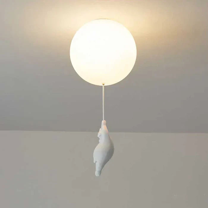 CloudBear - Playful Kids Ceiling Lamp with Balloon