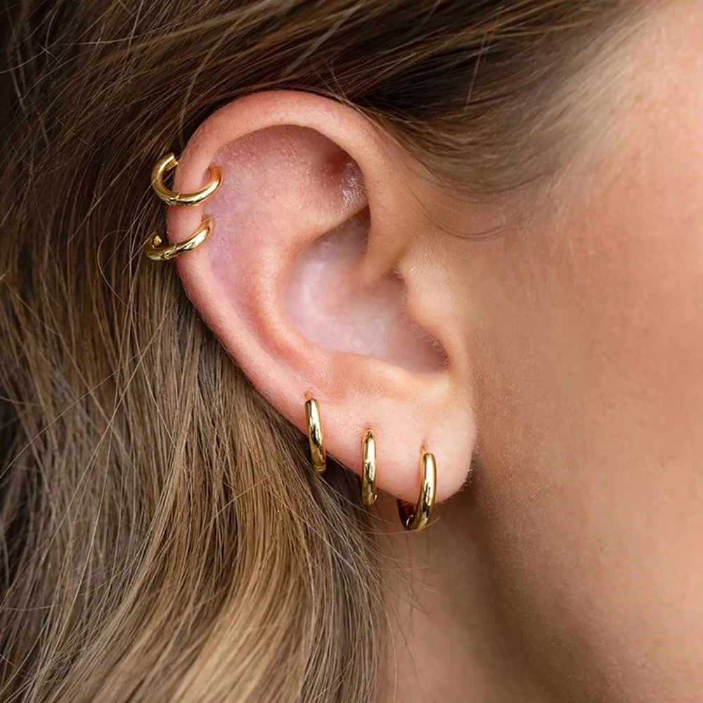 Sophia Hoop Earrings - Elegant Stainless Steel Hoops