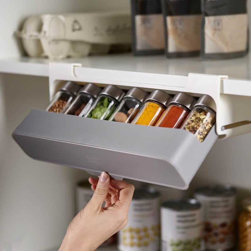 Slim Wall Spice Rack - Space-Saving Kitchen Organizer