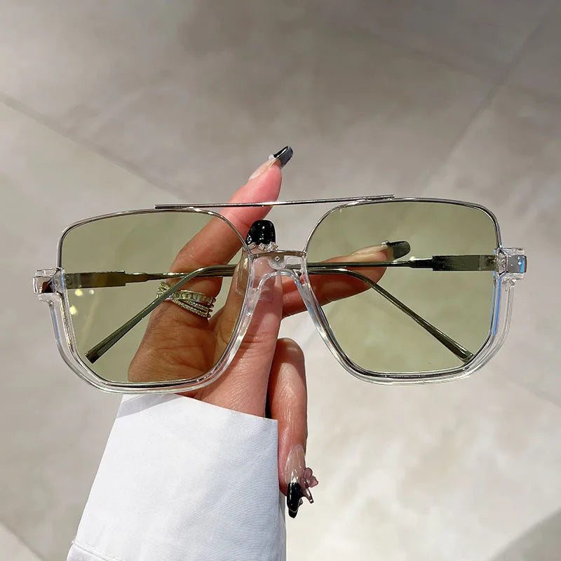 Julia Shades - Retro Oversized Square Sunglasses with UV Protection