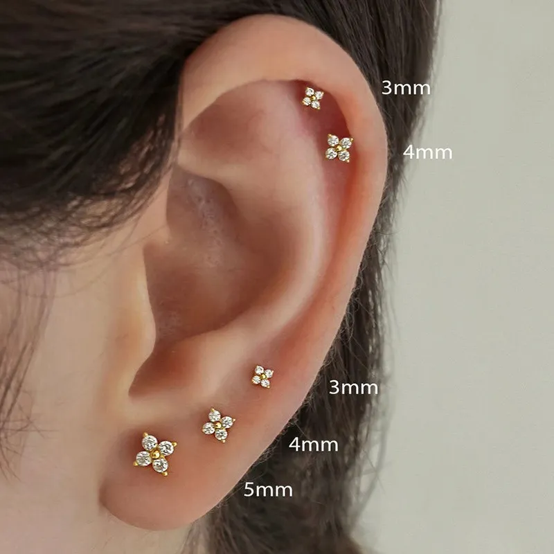 Sophie Studs - Elegant Flower Stud Earrings