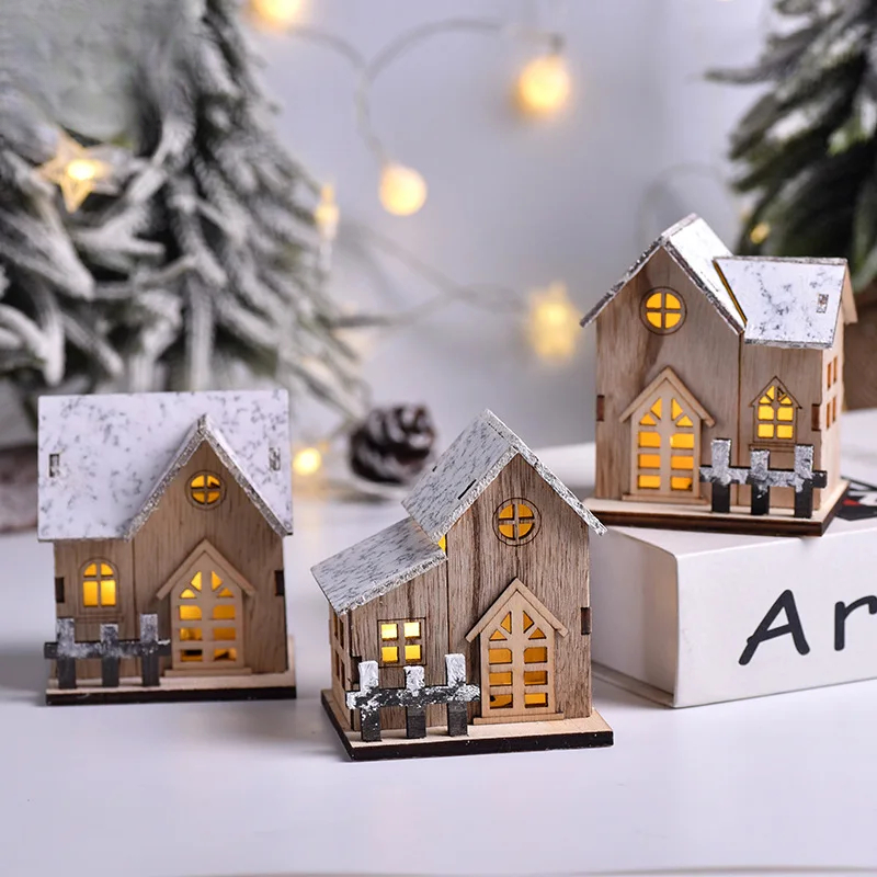FrostGlitter LED House Lanterns - Festive Christmas Decor