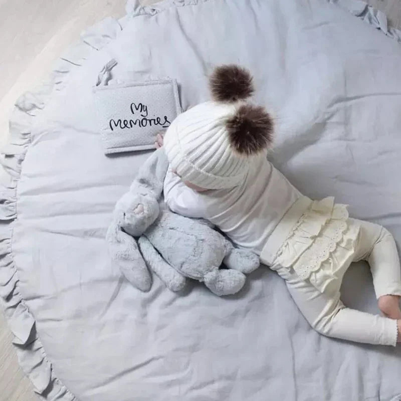 CozyCotton Round Mat - Soft Baby Play & Crawl Mat