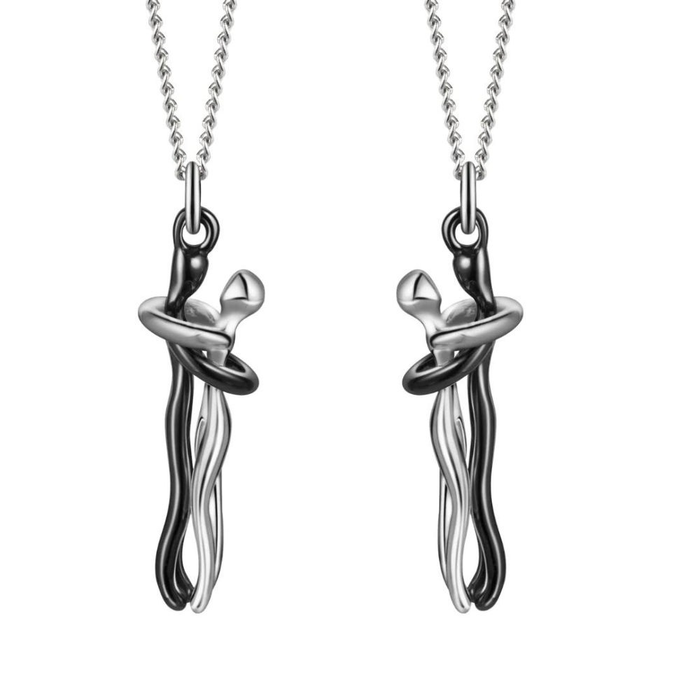 Couples Pendant Necklace - Timeless 925 Silver Love Symbol