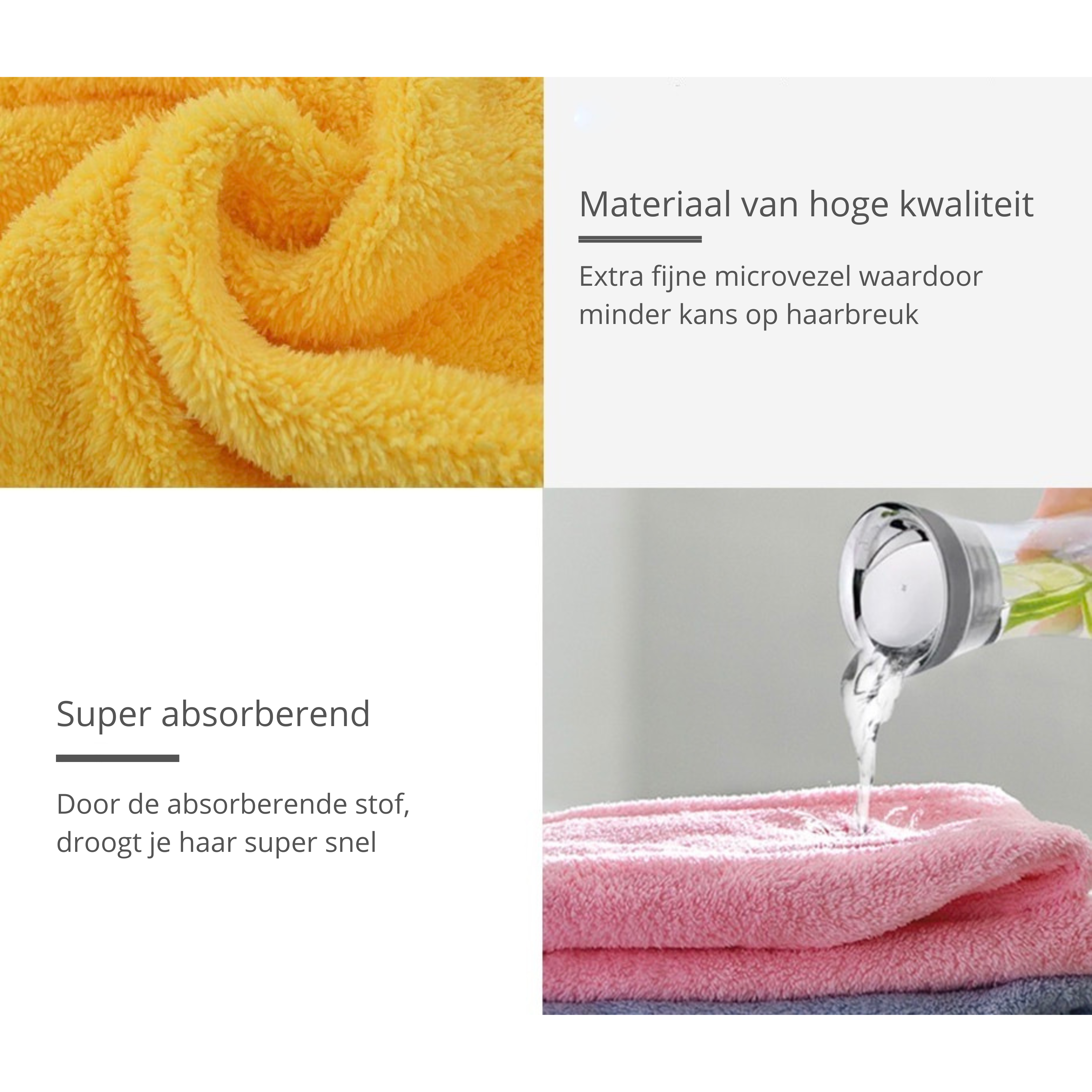 MagicTowel Quick-Dry Microfibre Hair Towel