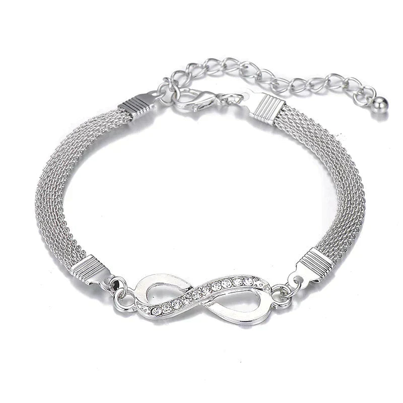 Infinity - Timeless Silver Charm Bracelet for Women