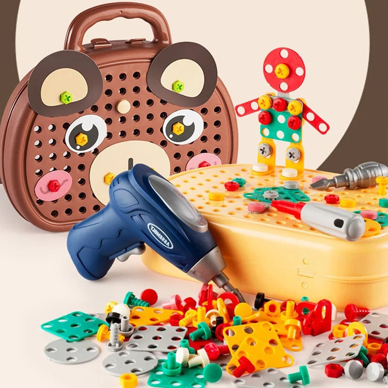 ToolMaster Kids - Creative Building Tool Kit with Mini Drill