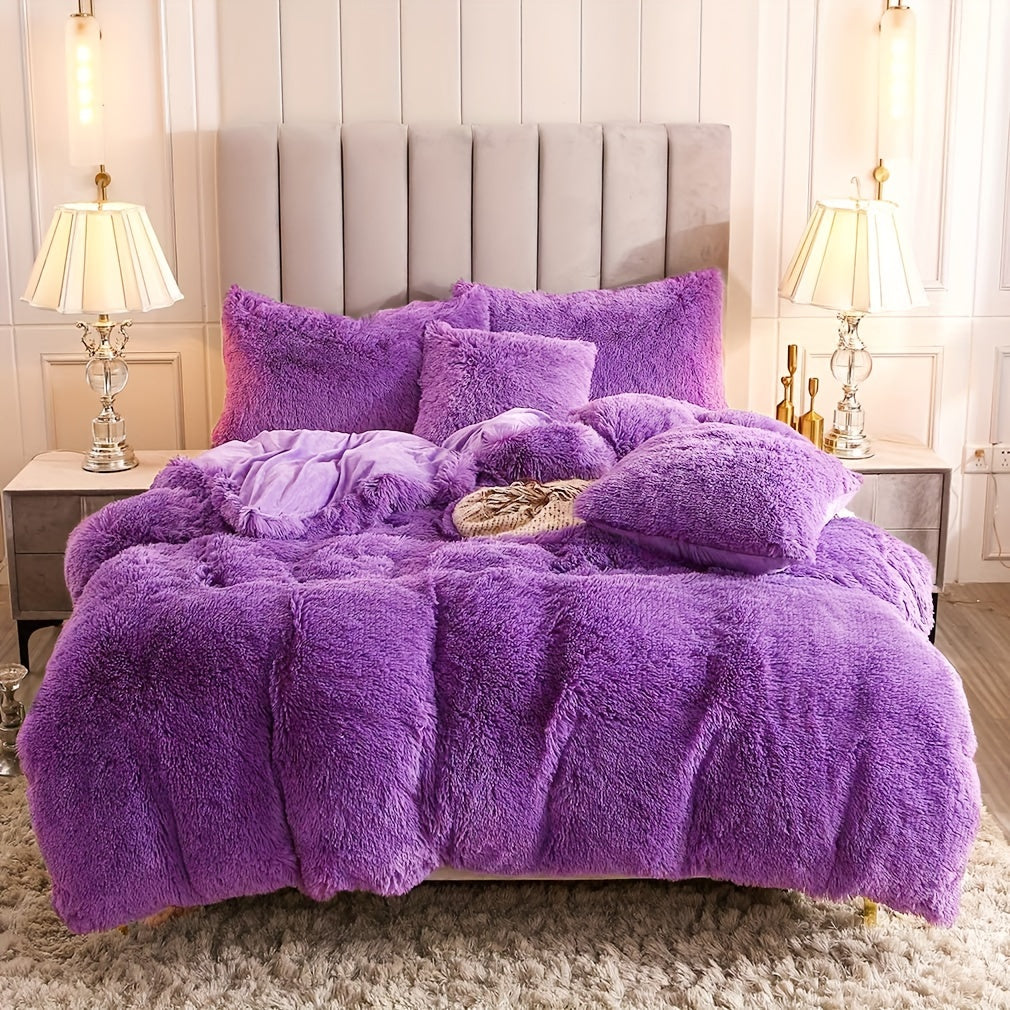Ultra-Soft Plush Duvet Cover Set - Zipped