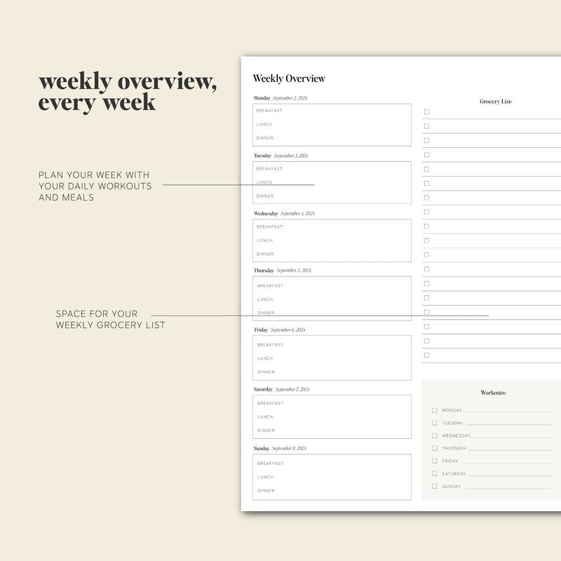 PlanEase 2024-25 Yearly Planner
