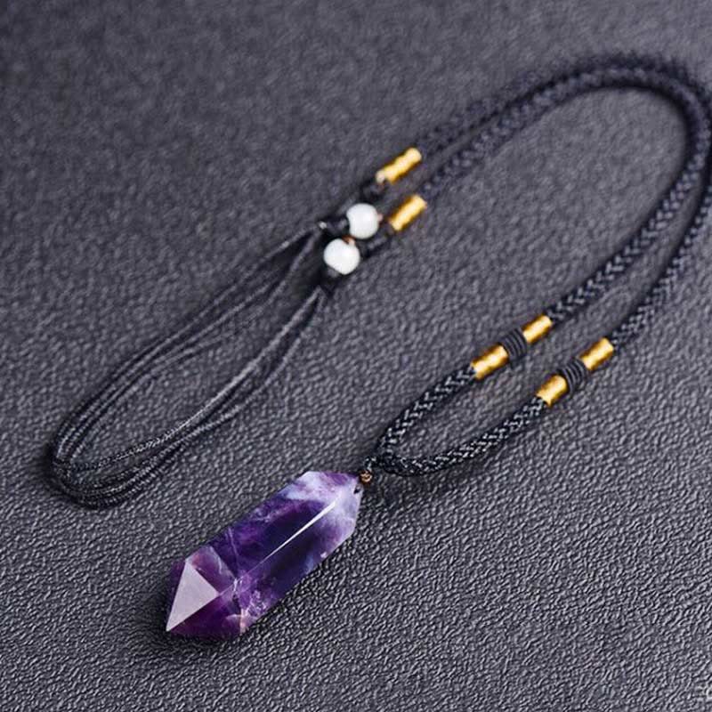 Natural Amethyst - Crystal Necklace