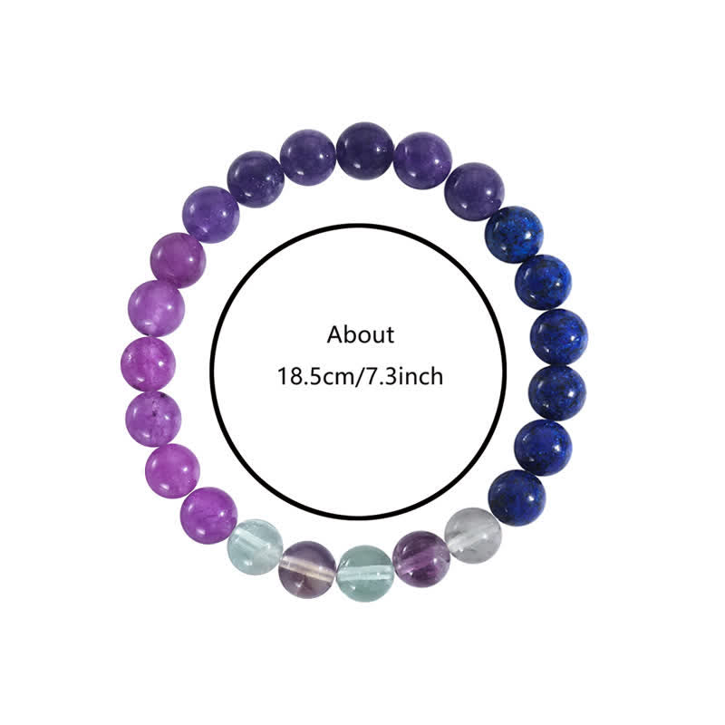 Aurora - Amethyst & Lapis Lazuli Bracelet for Women