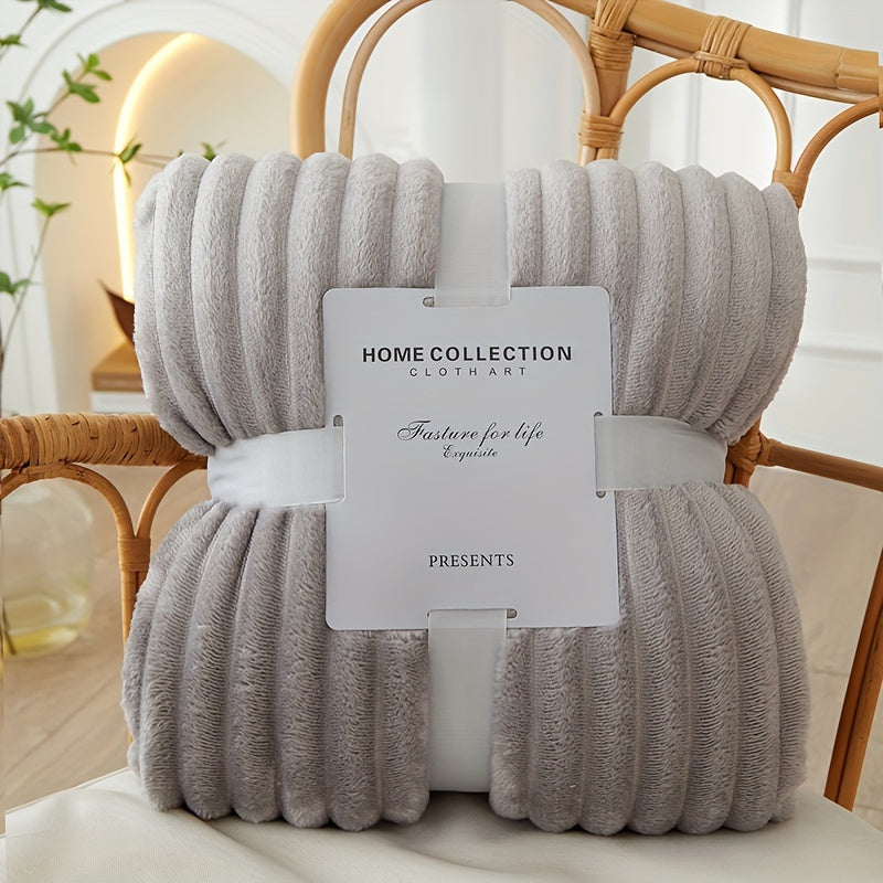 Flannel Polyester Blanket - Comfort & Warmth