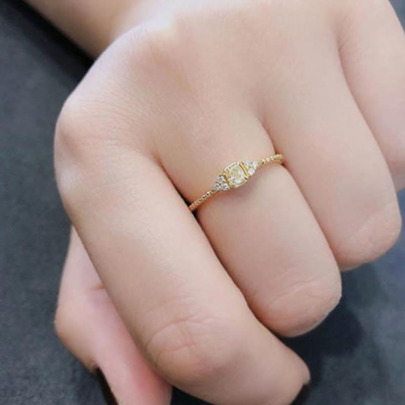 Alina - Natural Citrine Gemstone Ring for Women
