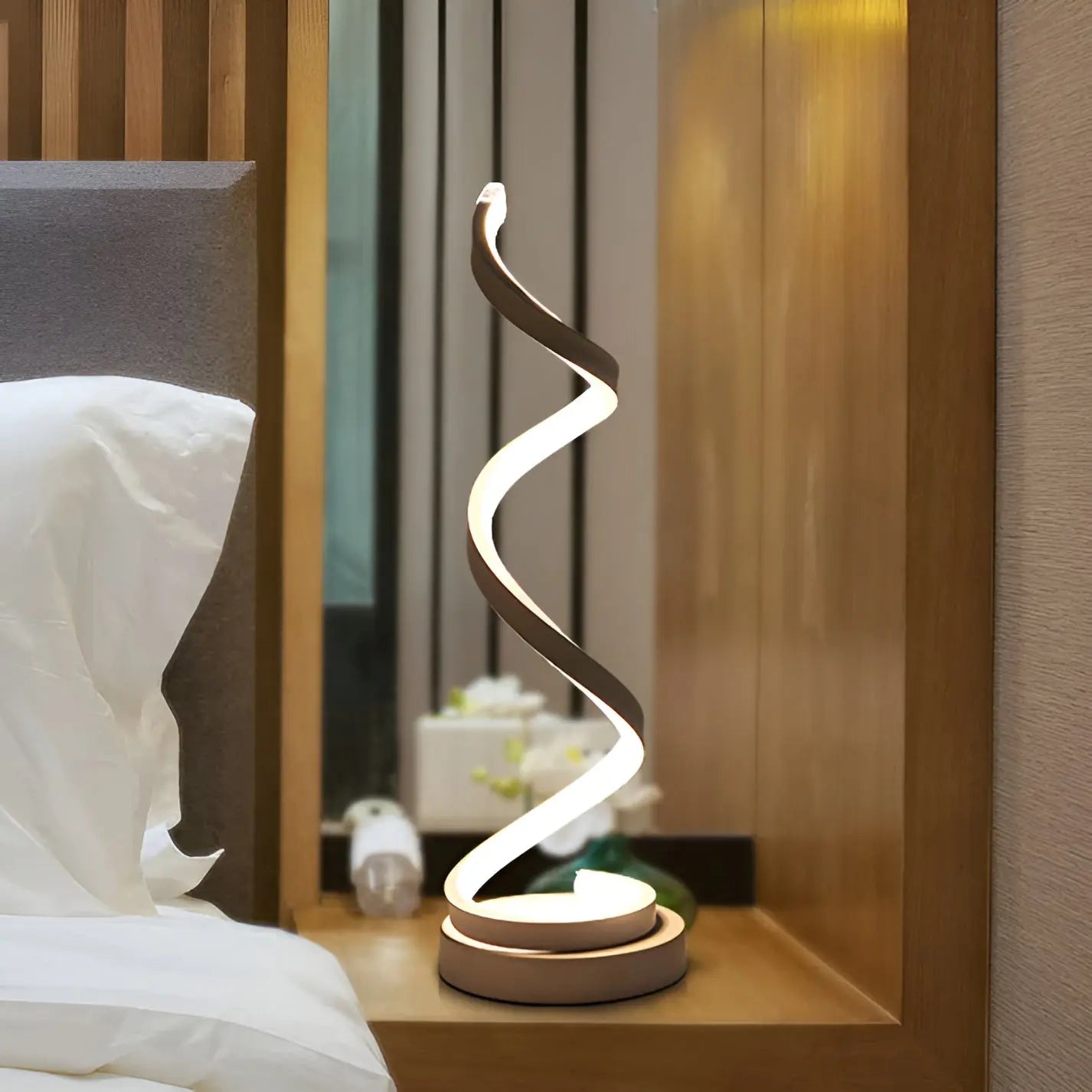 Spiral Glow LED Desk Lamp - Eye-Friendly Desk Light