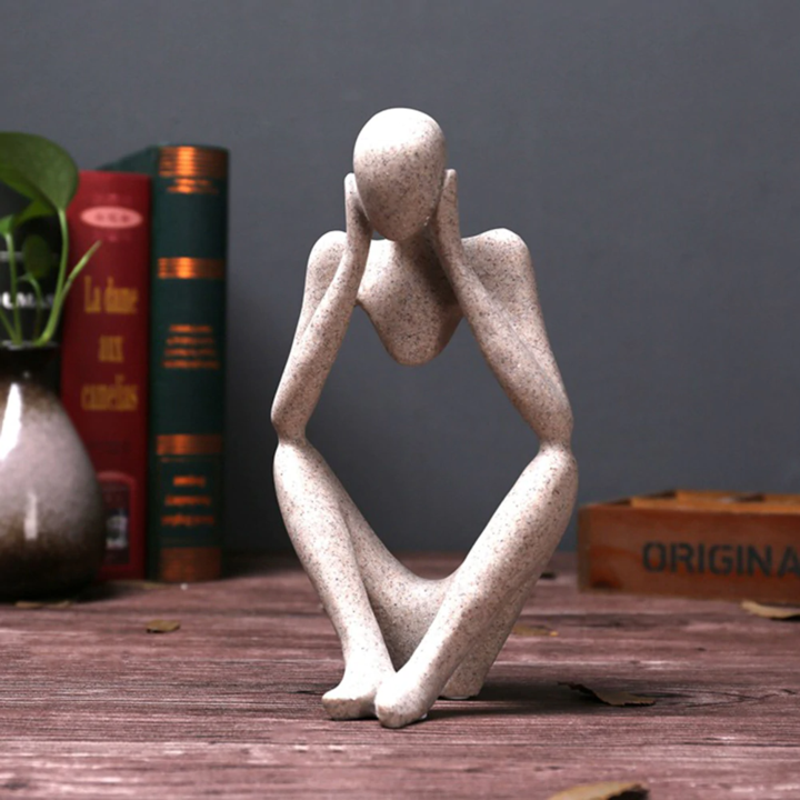 ReflectingMind - Abstract Thinker Sculpture