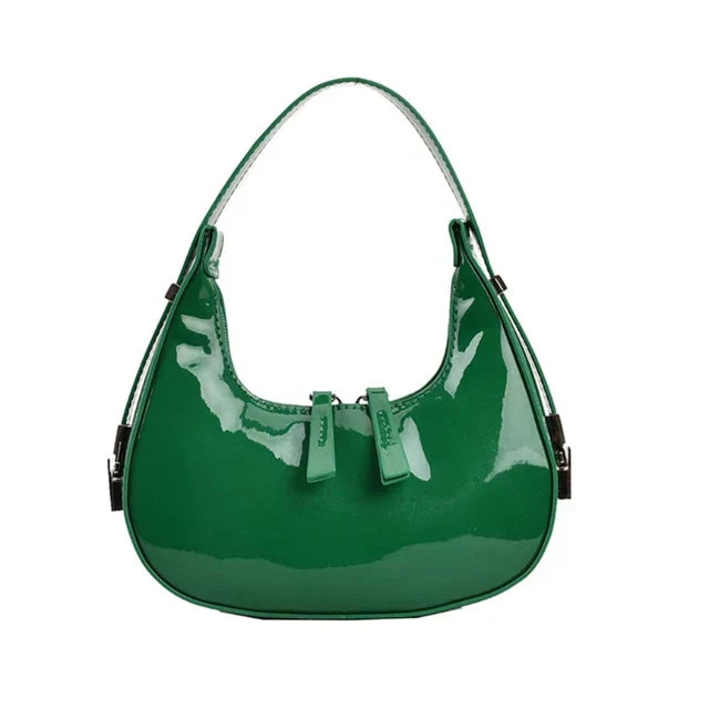 Luna LeatherBag - Elegant and Durable Moon-Shaped Shoulder Bag