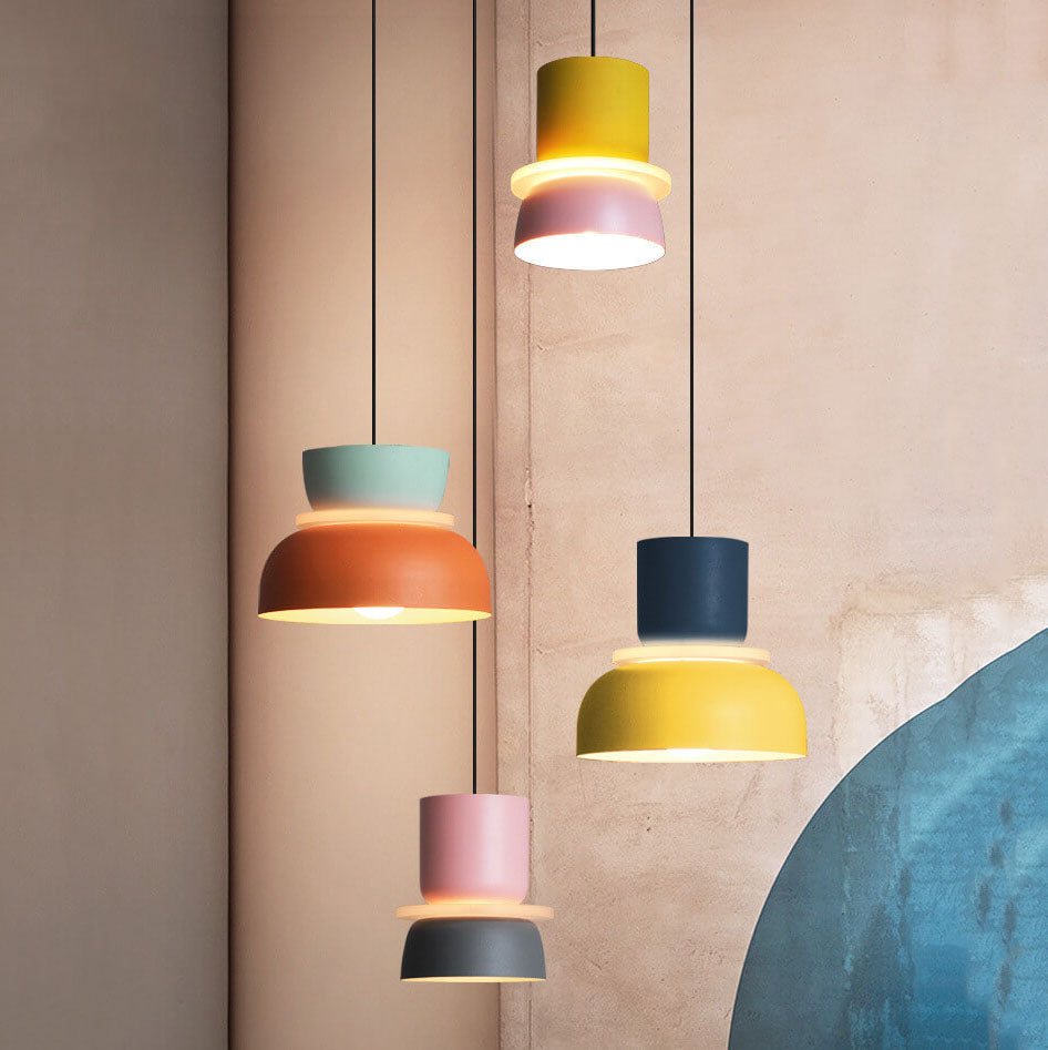 Macaron Pendant Lamp - Colorful Modern Ceiling Light