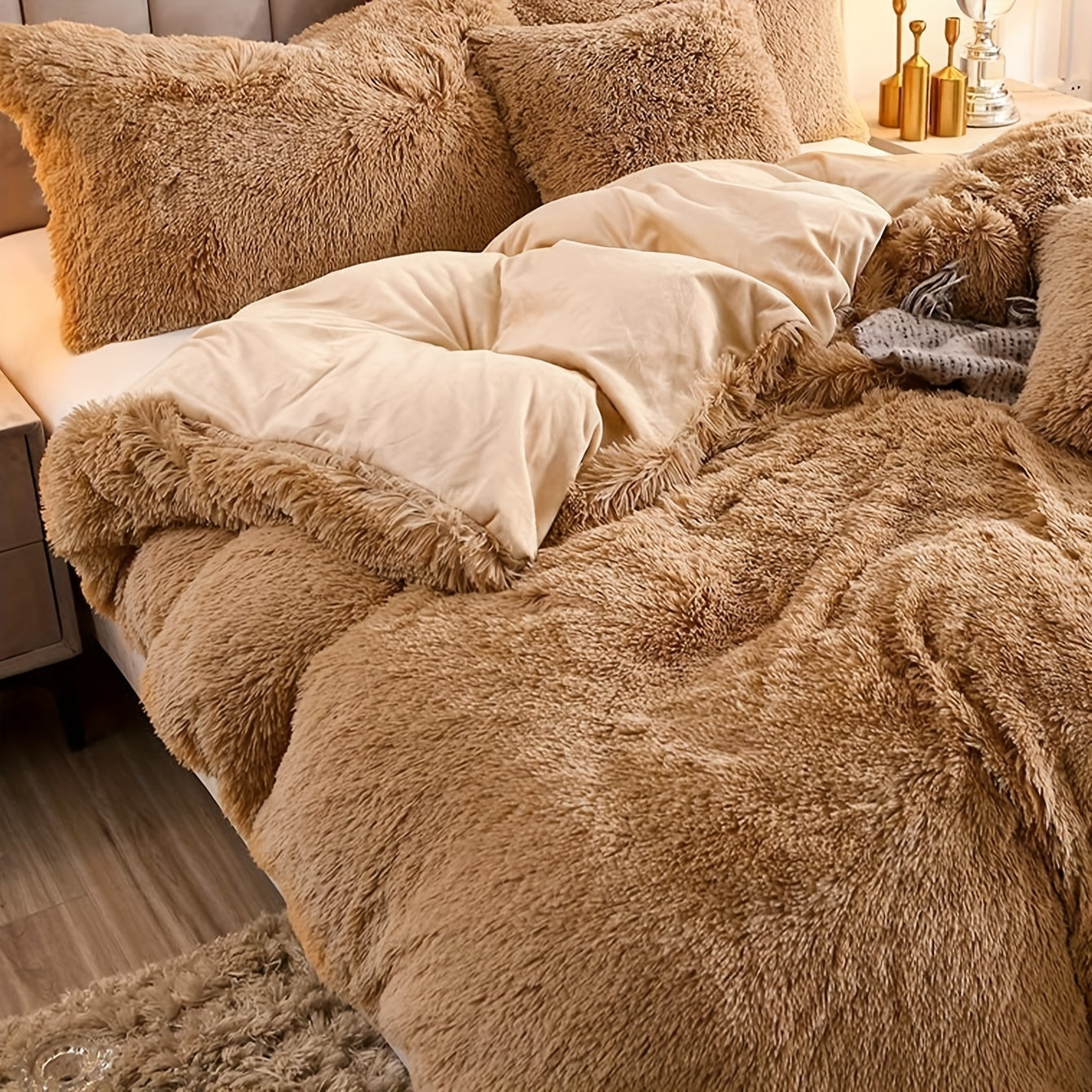 Ultra-Soft Plush Duvet Cover Set - Zipped
