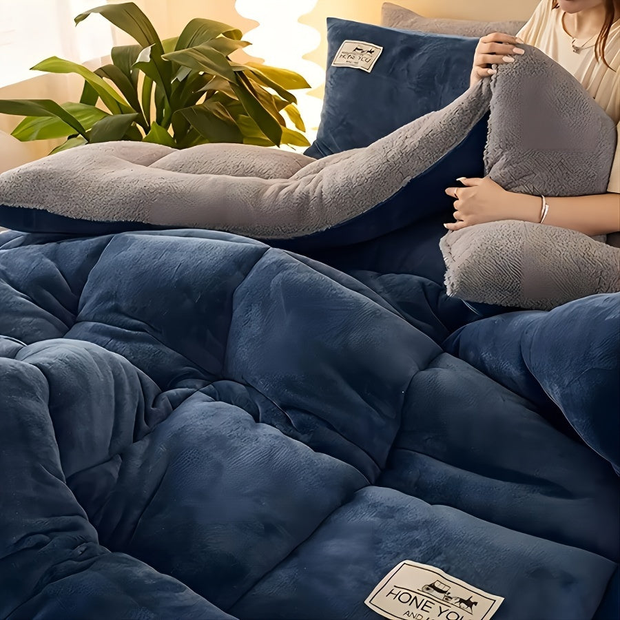 Ultra-Soft Sherpa Fleece Blanket - Cozy Warm