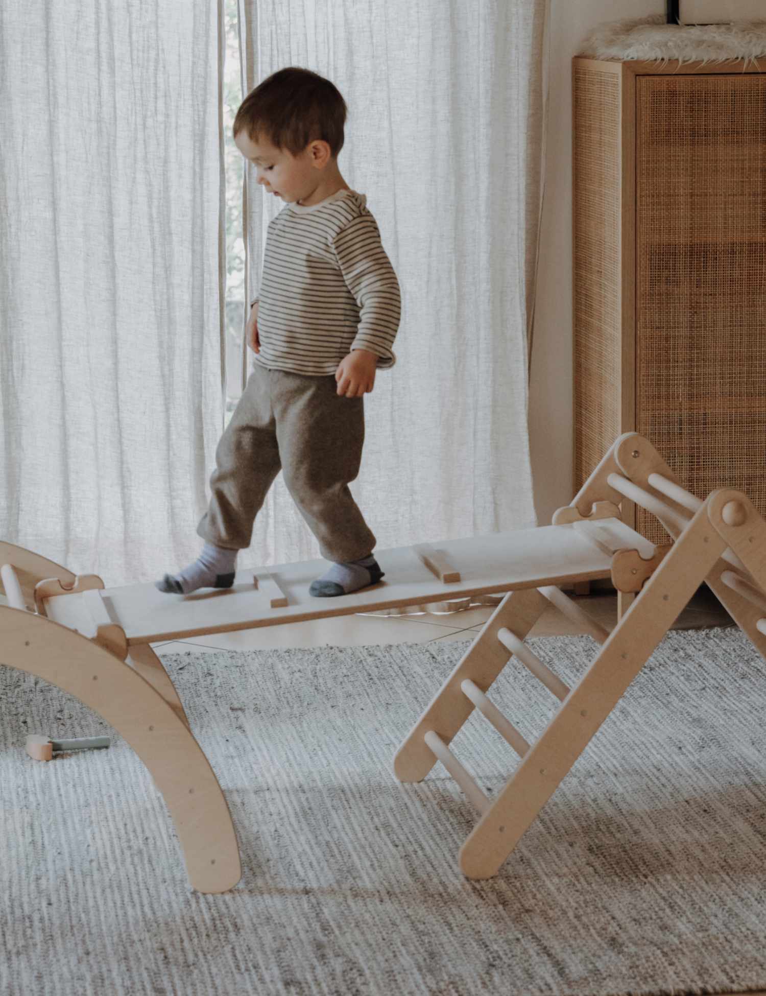 PlayClimb - Slide & Climbing Ladder Board 100cm