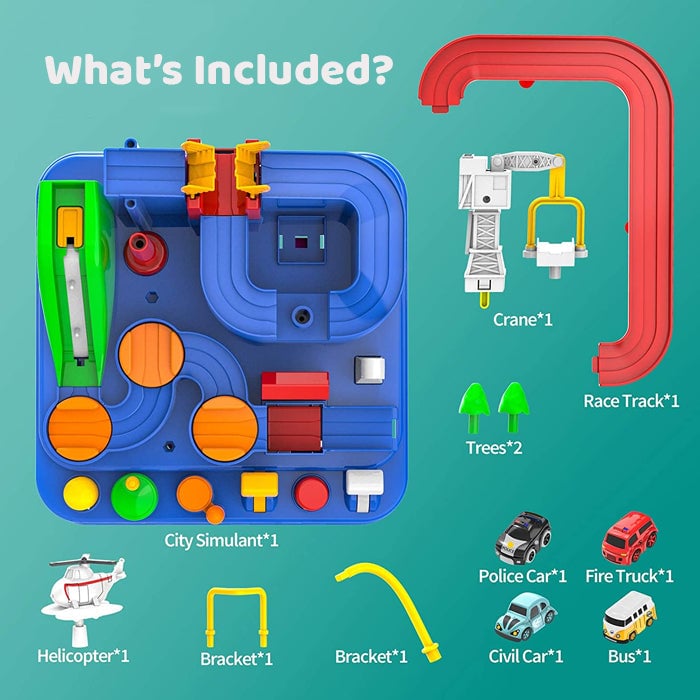 RescueTrack Adventure Set - Educational Toddler Activity Track