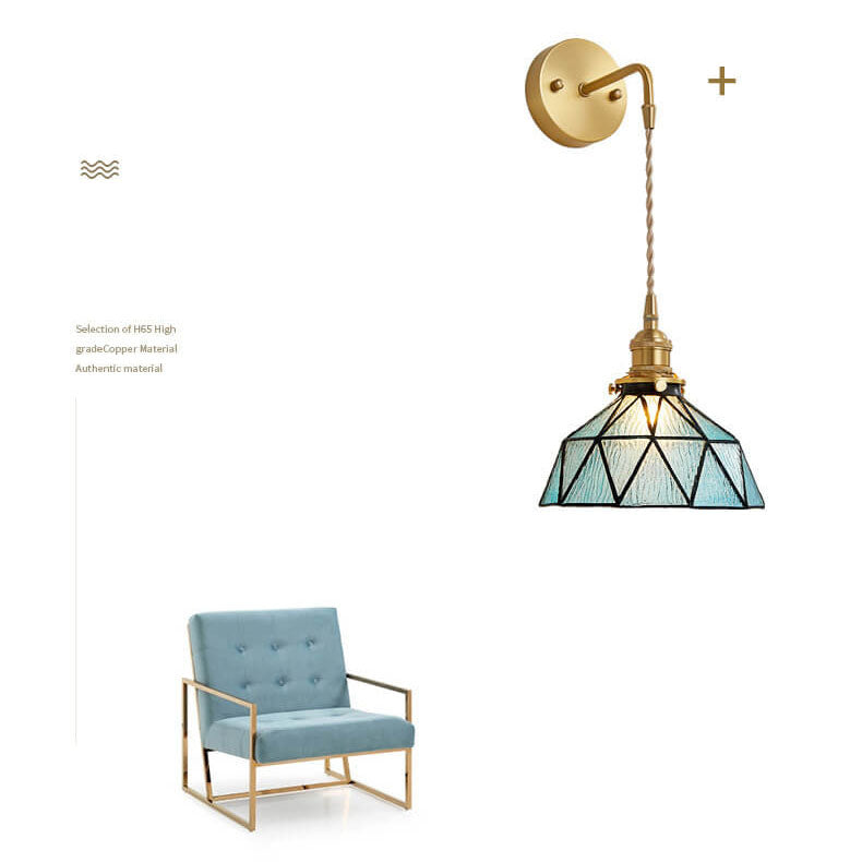 Aquarius Wall Lamp - Water-Ripple Glass