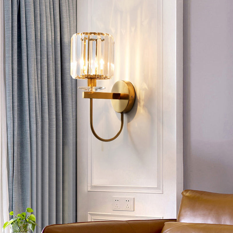 CrystalLux Wall Lamp - Luxe Cylindrical LED Sconce