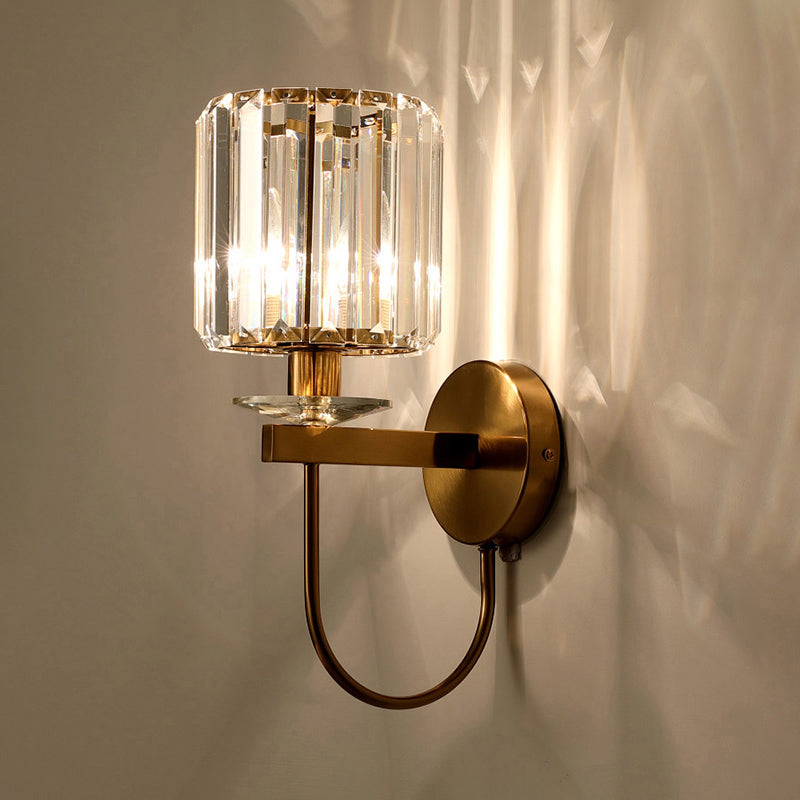 CrystalLux Wall Lamp - Luxe Cylindrical LED Sconce