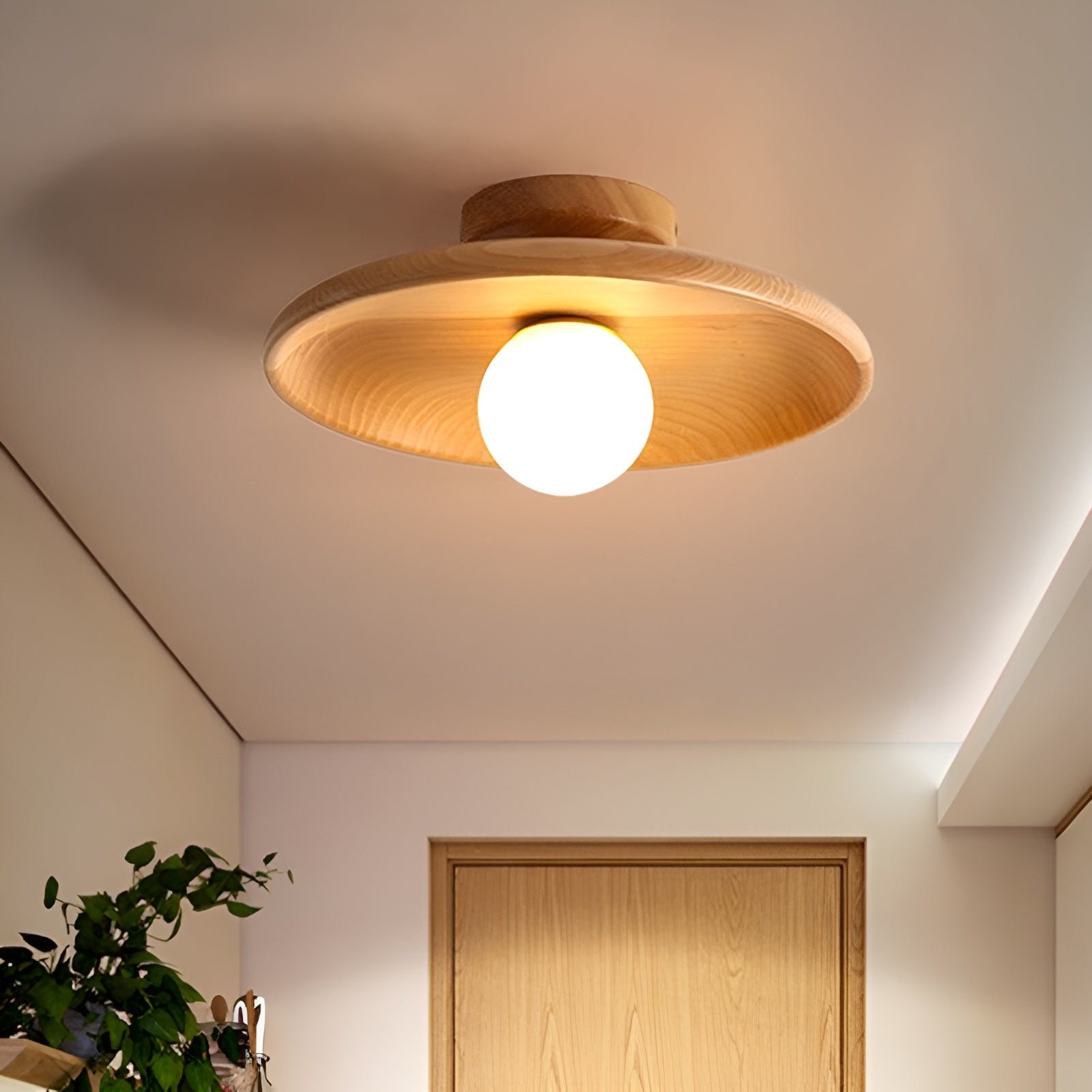 WoodBliss Wabi-Sabi Ceiling Lamp - Wabi-Sabi Wood Ceiling