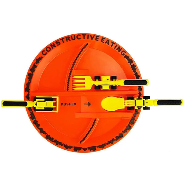 ConstructoFork Fun Bulldozer Kids Cutlery Set