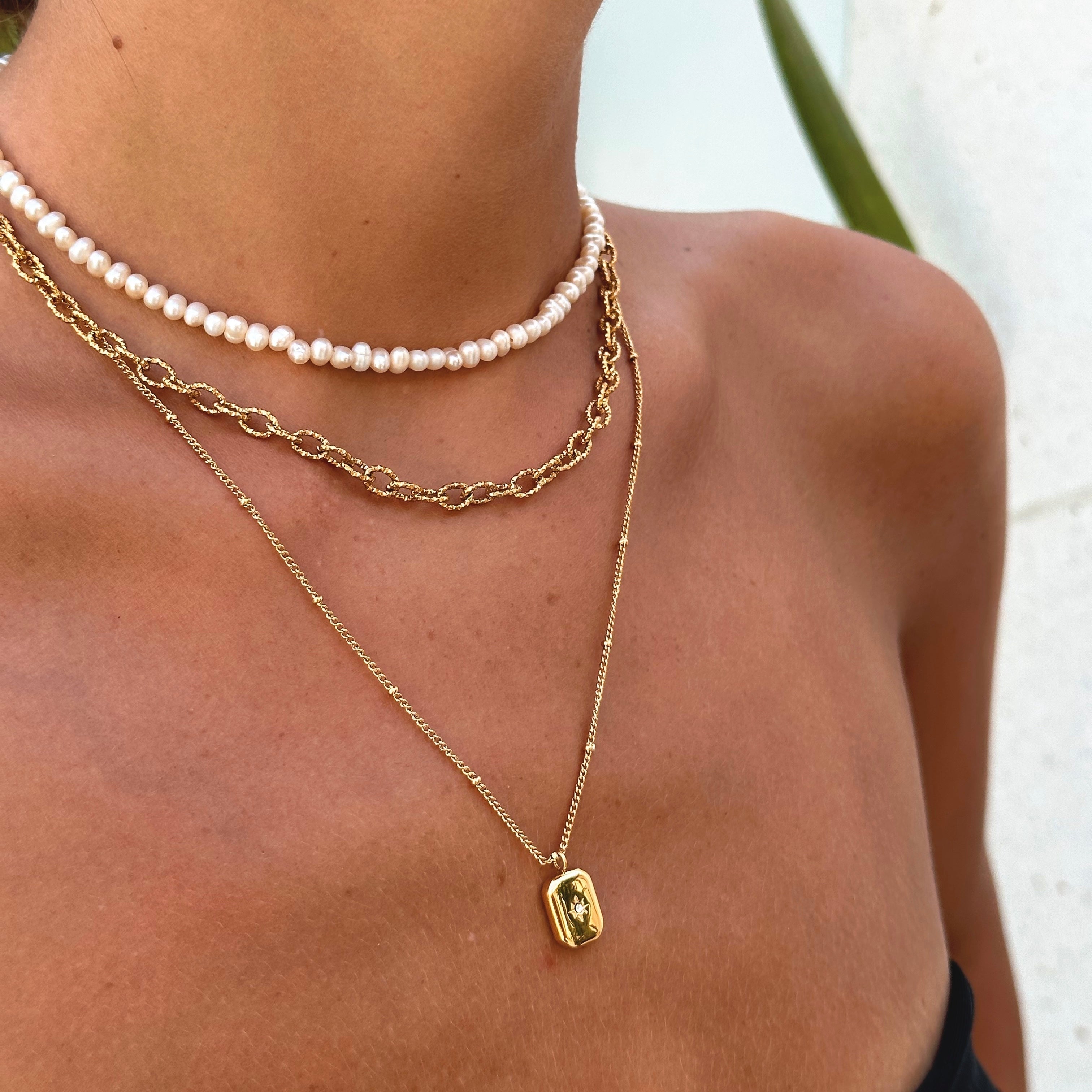Celeste - Necklace with Radiant Zirconia Stone for Women