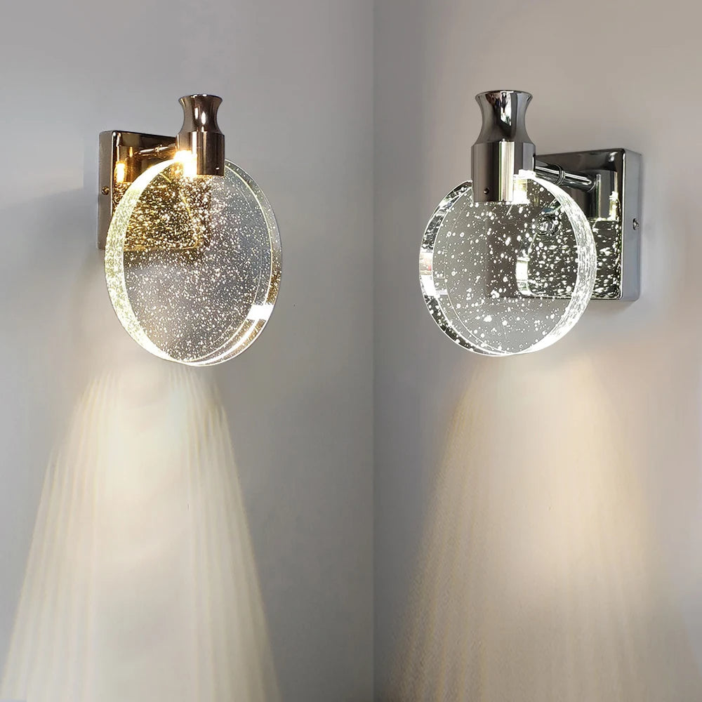 LuxeCircle Wall Lamp - Modern Round LED Sconce