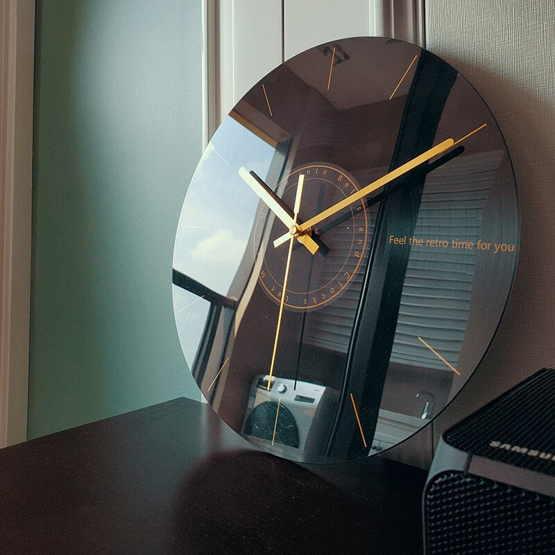 GlassArt Wall Clock - Artistic Design Timepiece