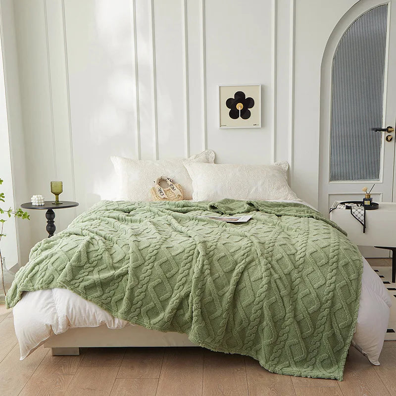 CozyLuxe - Luxe Lambswool Blanket for the Bedroom