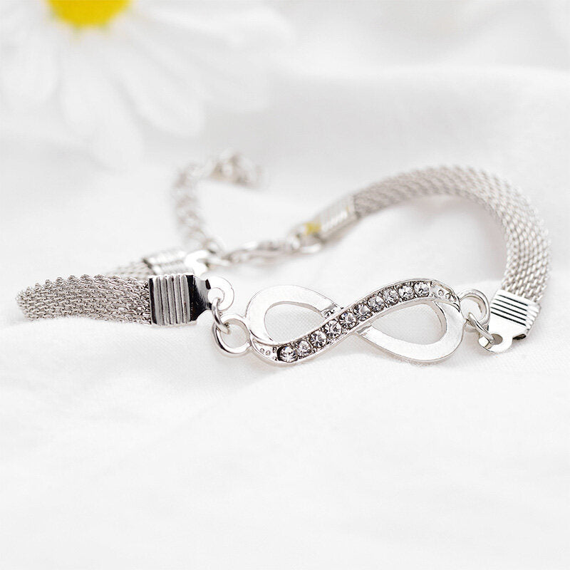 Infinity - Timeless Silver Charm Bracelet for Women