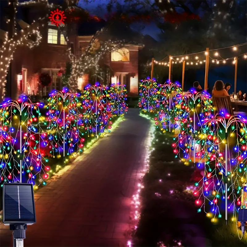 IllumiNuit Solar - Firework Solar String Lights for Outdoors