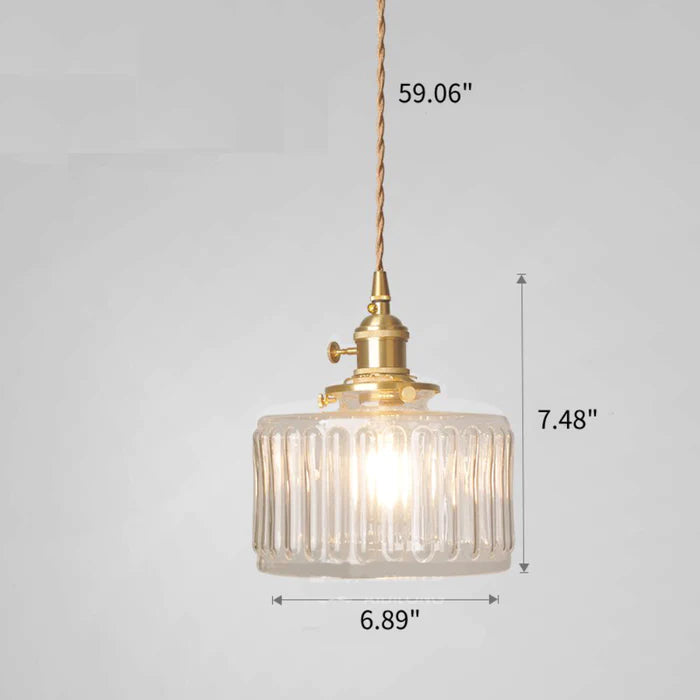 CrystalGlare Crystal Pendant Light - Vintage Glass