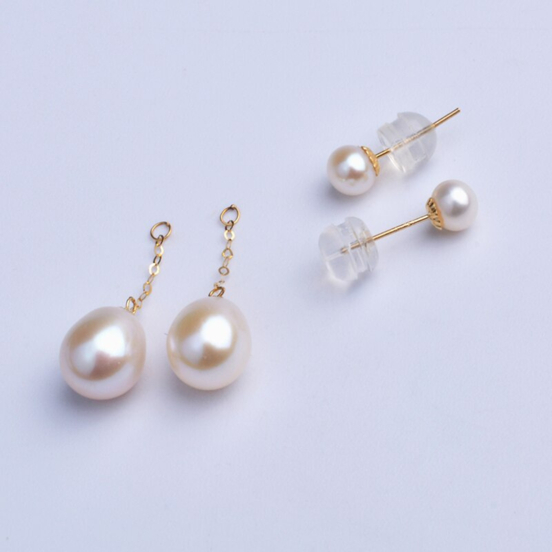 Isolde Pearl Earrings - Timeless Gold-Plated Pearl Jewelry