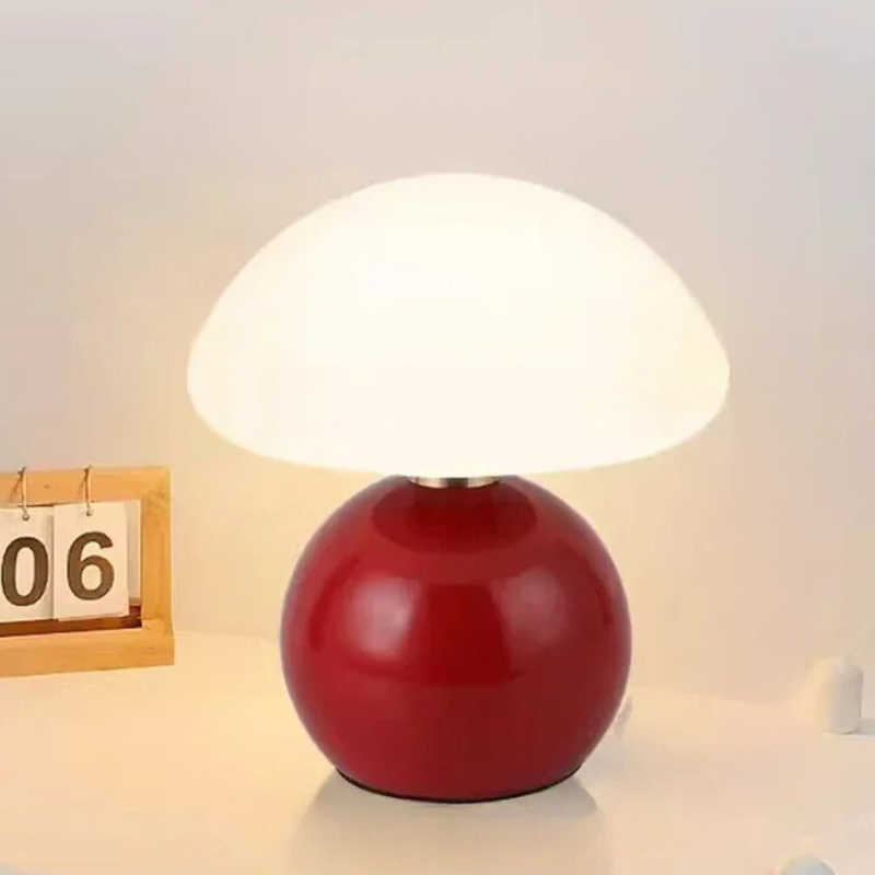 Mushroom Table Lamp - Elegant Cream LED Accent Light