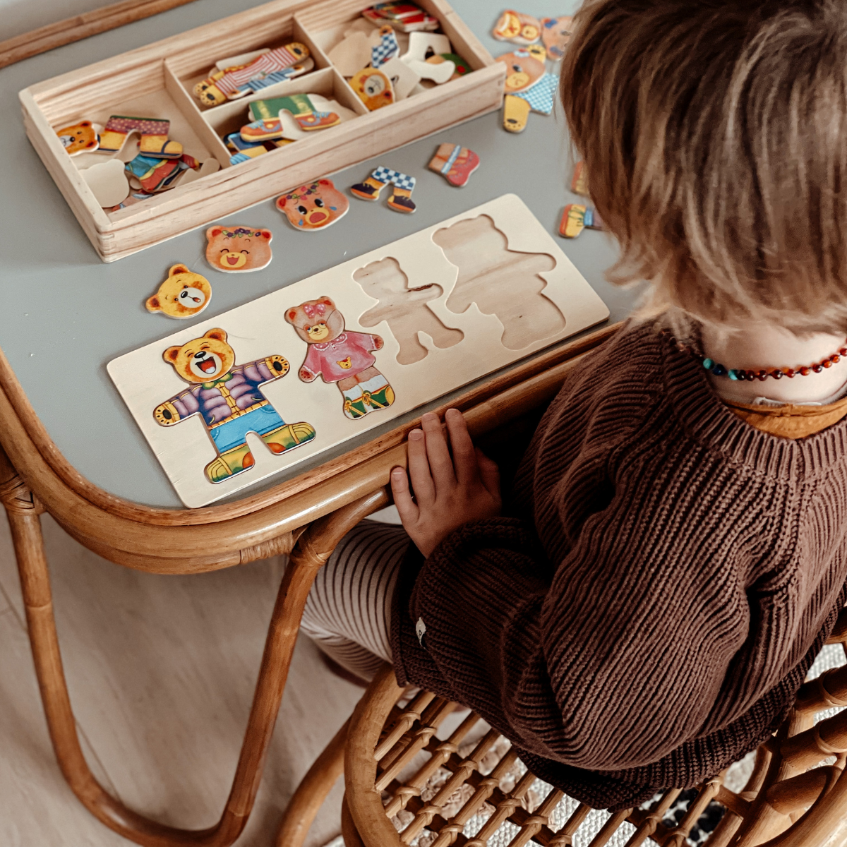 PuzzleMaster Wooden Dress-Up Puzzle for Kids