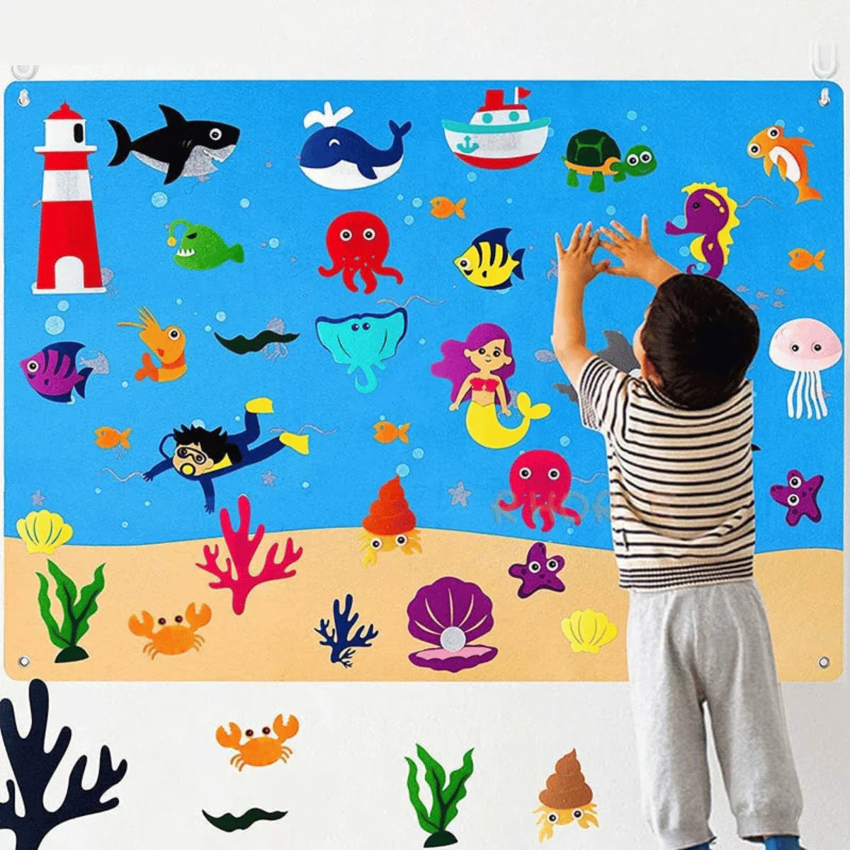 Animal Felt Board - Educational Play Set