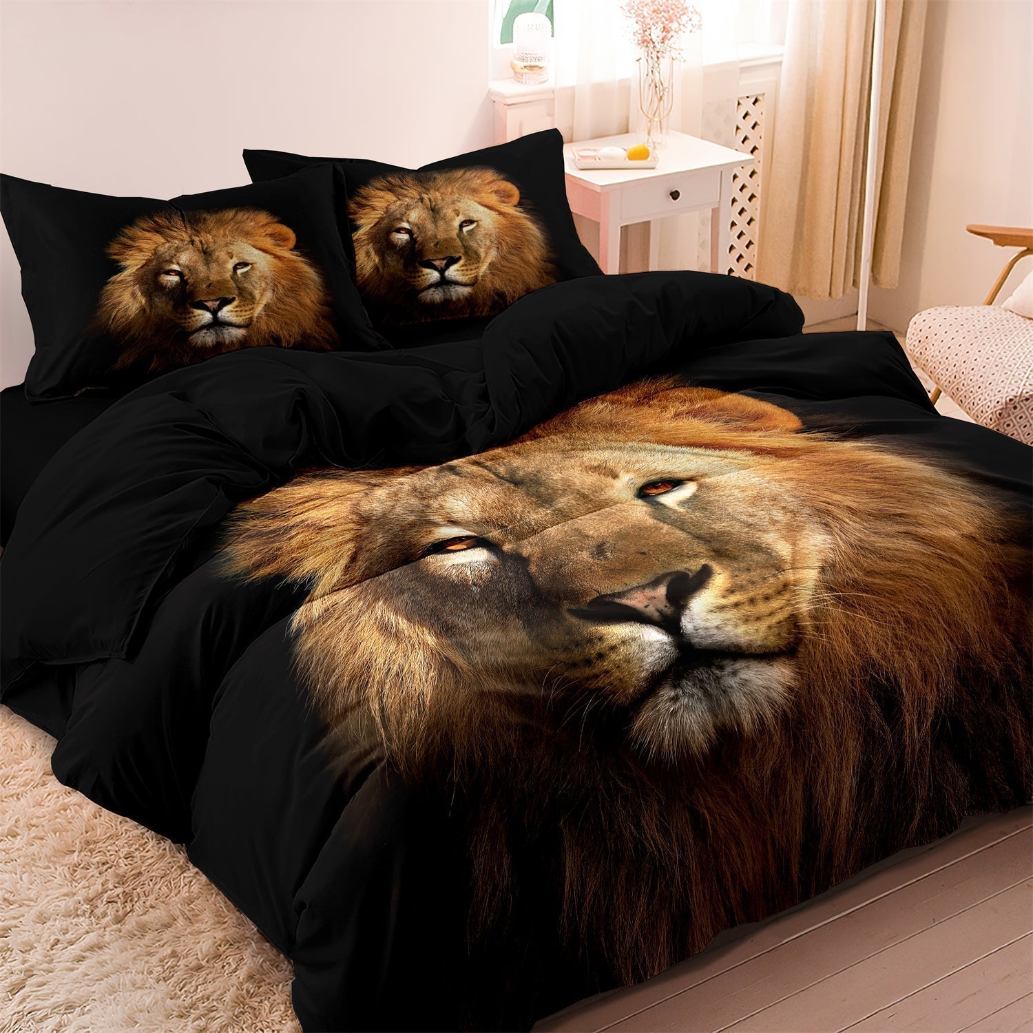 Safari Lion Print Duvet Cover - Wild Style