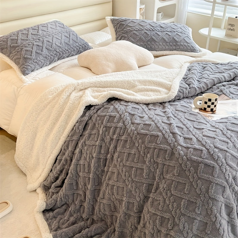 Vintage Double-Sided Fleece Blanket