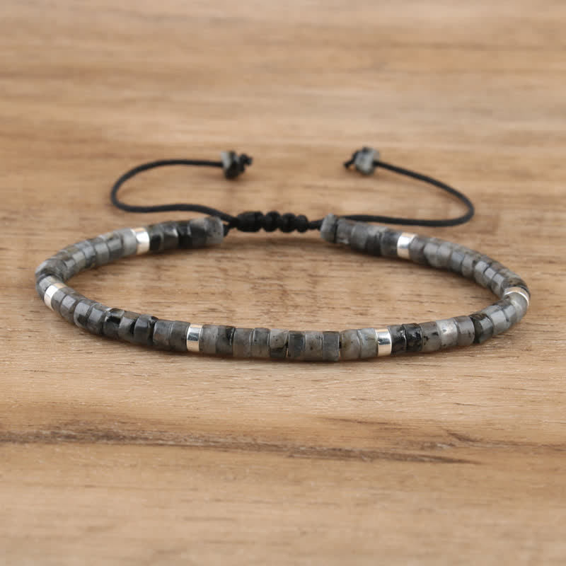 Seraphina - Braided Natural Stone Bead Bracelet for Women
