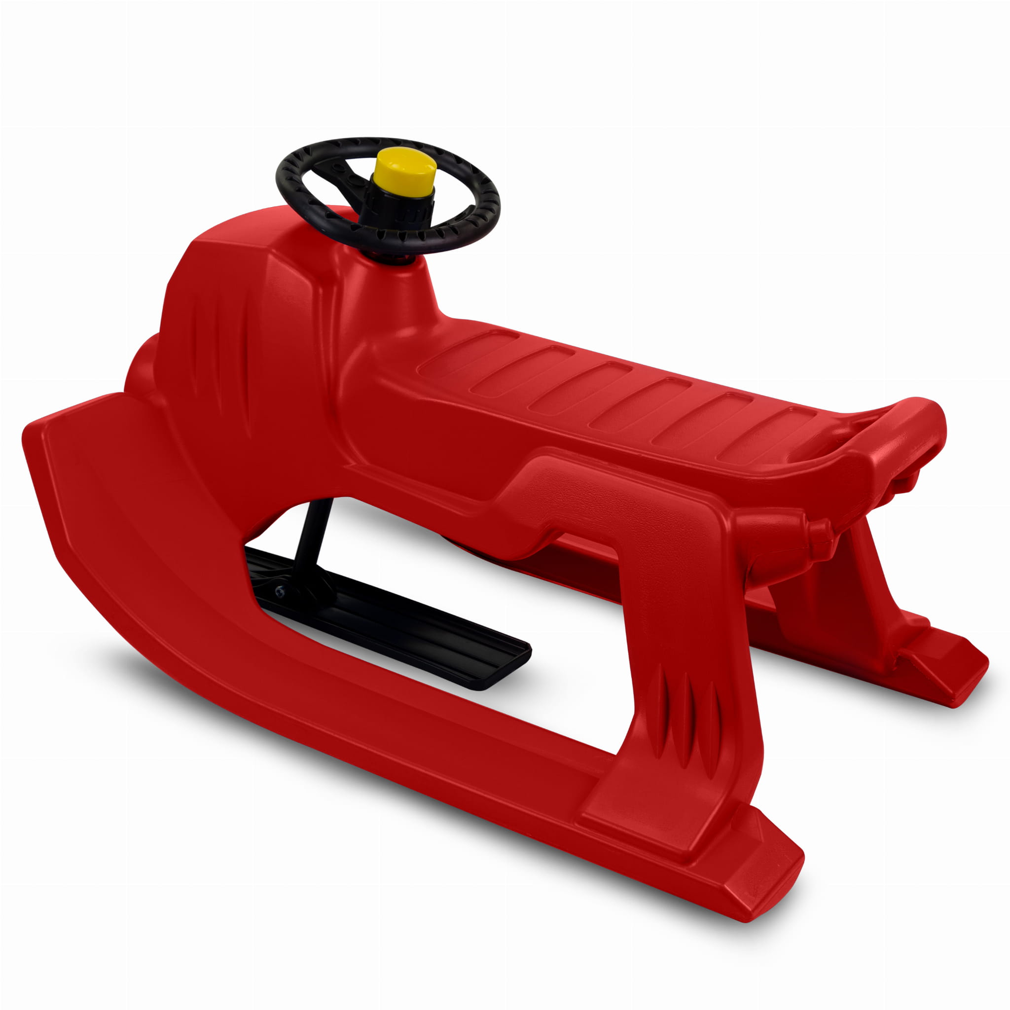 SnowGlide - Lightweight Red Kids Sledge with Steering